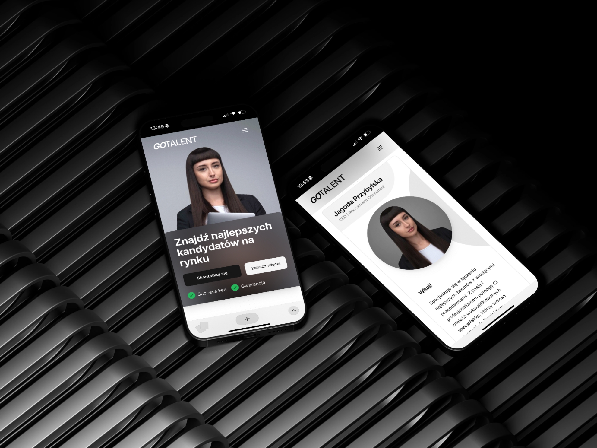 GoTalent - strona mobilna GoTalent - strona mobile